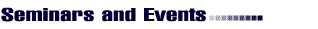 Seminars and Events